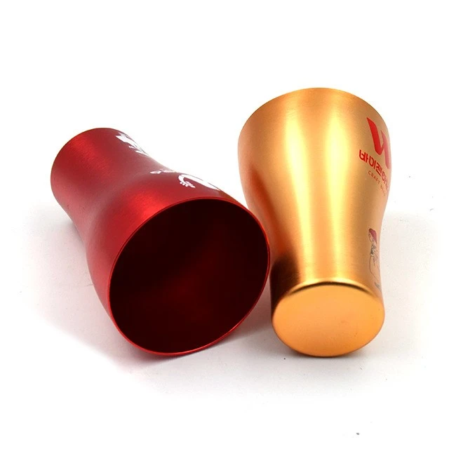 Beer creative quick-freezing aluminum cup detail
