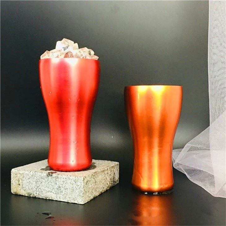 aluminum beer cup warm color aluminum beer cup warm color